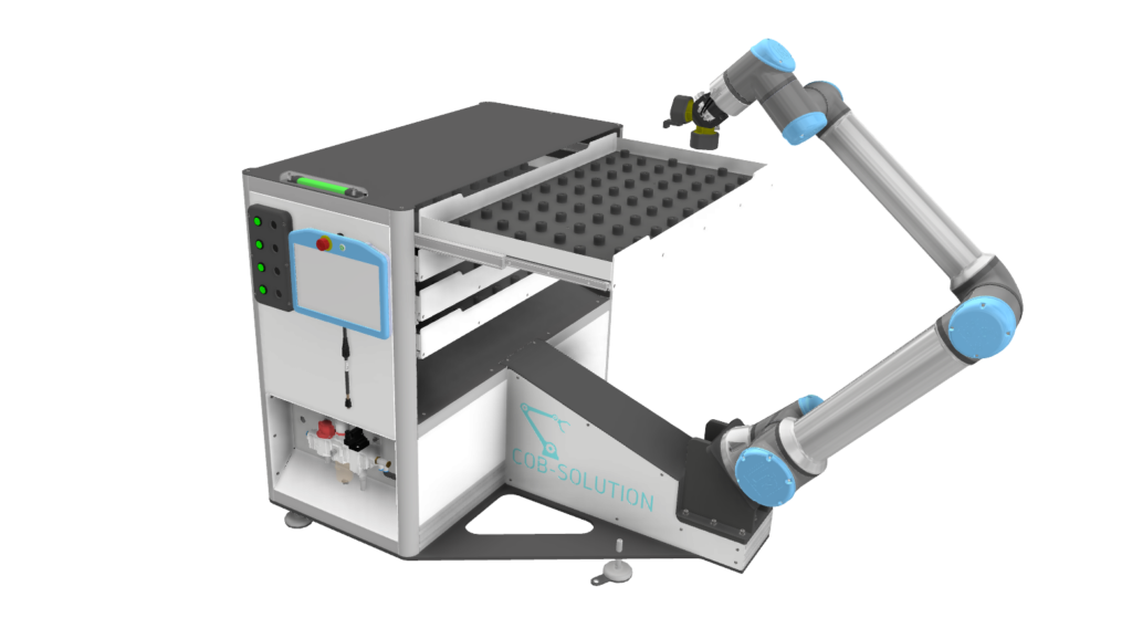 Cob-Solution UR10e Soluzione Asservimento Macchina Utensile